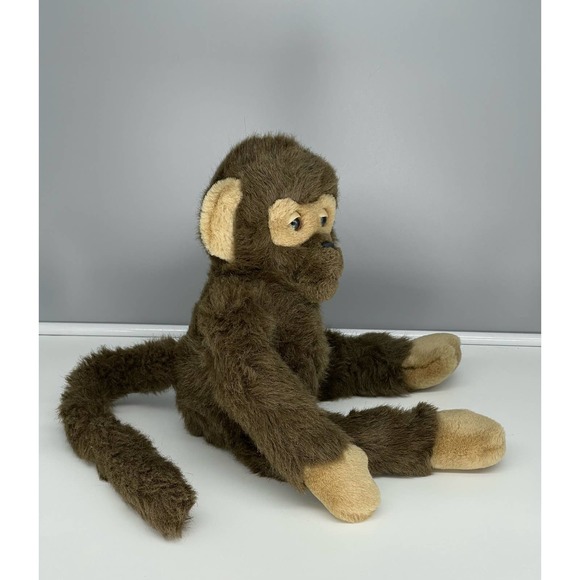 Vintage 1988 Bravo Applause Chimpanzee 17” Realistic Brown Stuffed Plush Monkey - Picture 5 of 12